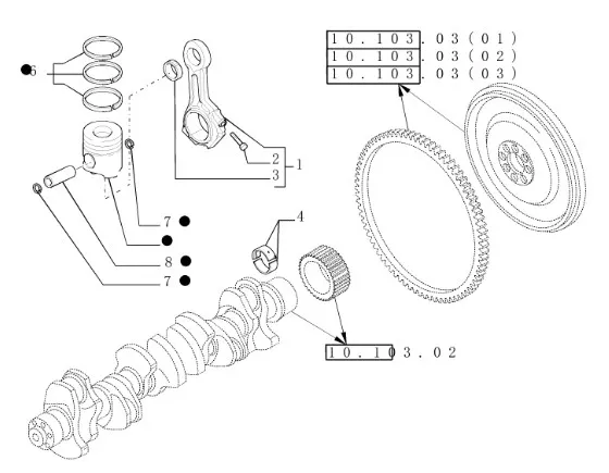 2992164 - вкладыш шатунный, комплект