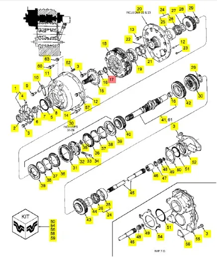 327911 - Кольцо стоп. М55 внутр. КПП NH все комбайны, TMT7/MXMPm, T6090