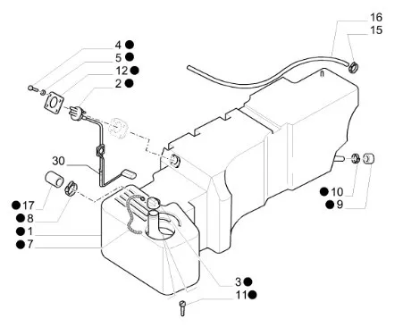 87607045 - Топливный бак